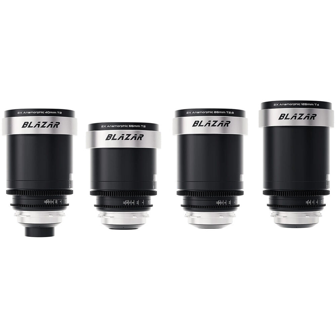 Kit de 4 Lentes BLAZAR Cato Full-Frame 2x Anamórfico - Montura PL 2