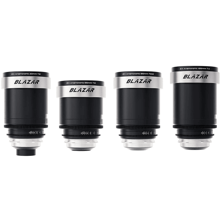 Kit de 4 Lentes BLAZAR Cato Full-Frame 2x Anamórfico - Montura PL 2