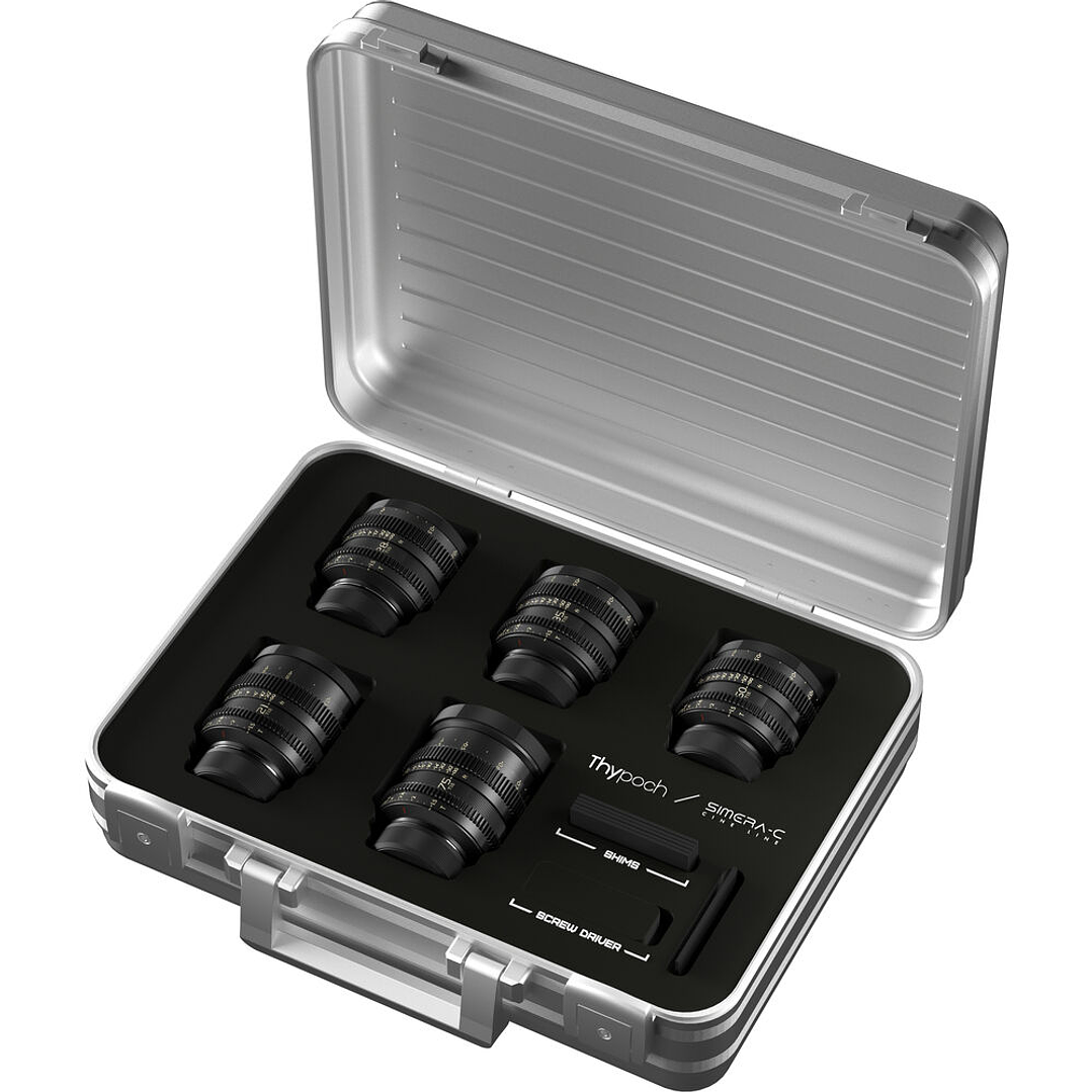 Kit de 5 Lentes Thypoch Simera-C T1.5 Cine - Montura Leica M 3