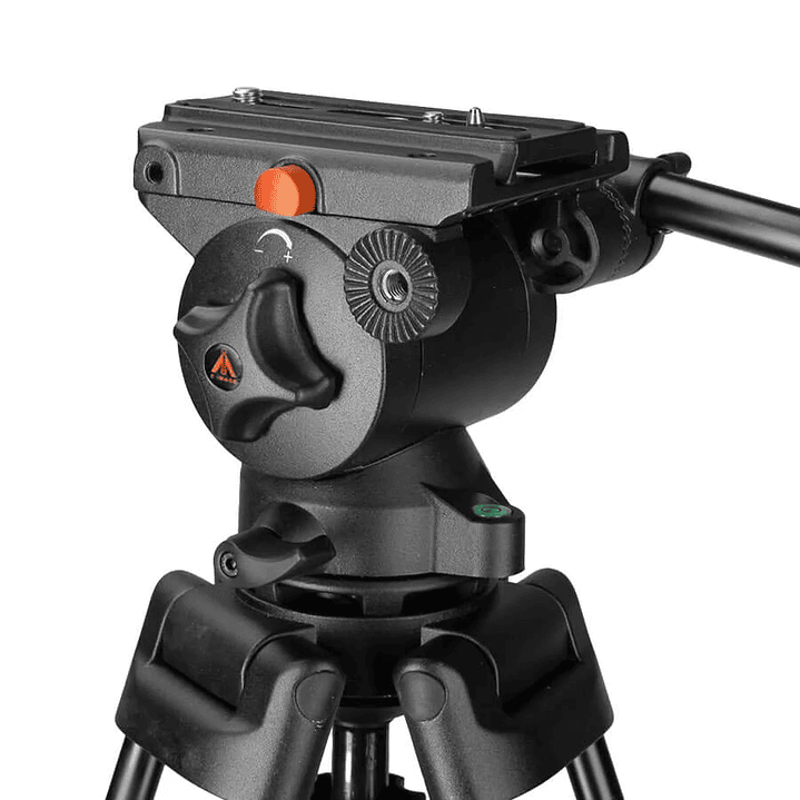 Trípode de Video E-Image EI-720A con Cabezal Fluido 2