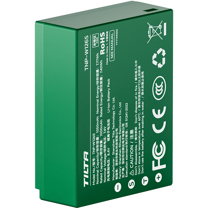 Batería Tilta NP-W126S USB-C (1050mAh) 2