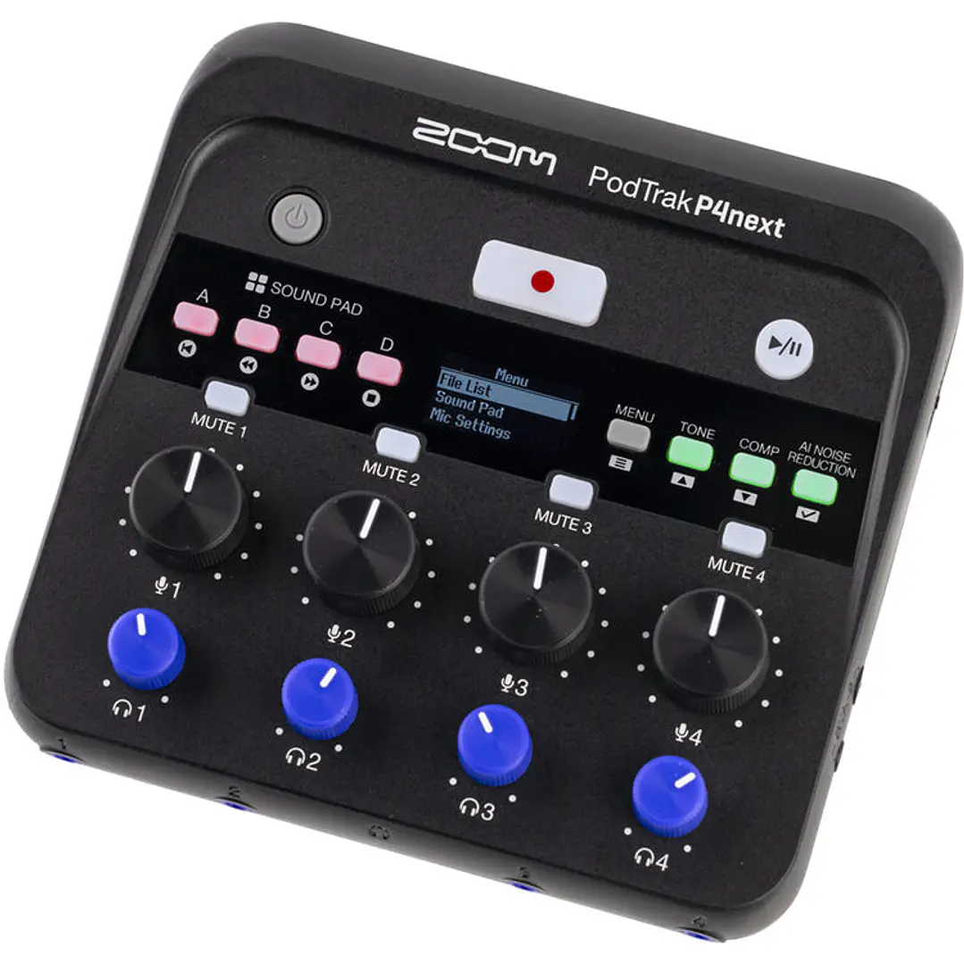 Grabador Portátil Zoom PodTrak P4next Multitrack 1