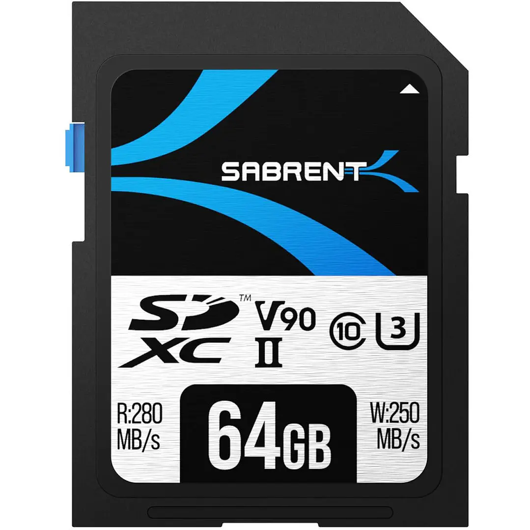 Tarjeta de Memoria SD Sabrent Rocket 64GB UHS-II V90 1