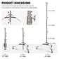 C-Stand Heavy Duty Neewer ST240SS Con Ruedas - 240cm - Miniatura 2