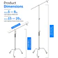 C-Stand Neewer Pro Metal SC330W con Ruedas - 335cm - Miniatura 2