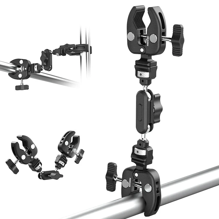 Super Clamp Doble Neewer UA060 - Con Brazo Mágico 1