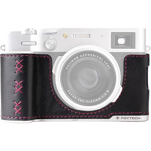 Funda de cuero PGYTECH para cámara FUJIFILM X100 VI (Midnight Black)