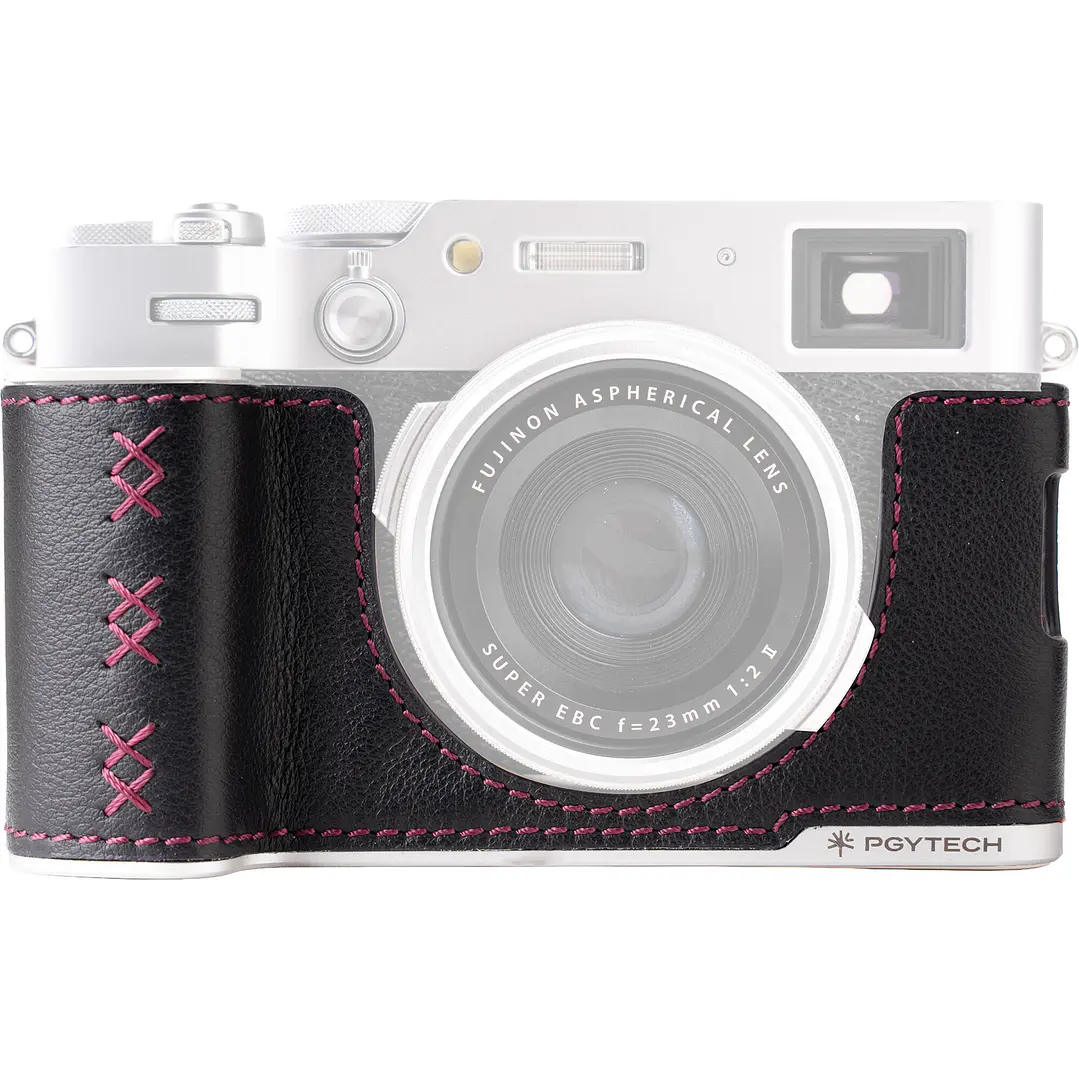 Funda de cuero PGYTECH para cámara FUJIFILM X100 VI (Midnight Black) 1