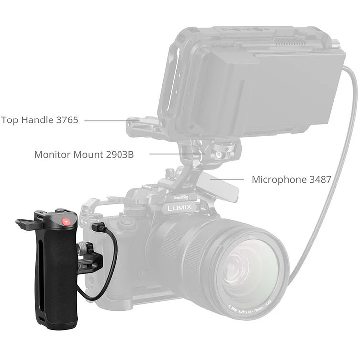 Empuñadura lateral SmallRig con disparador REC  2
