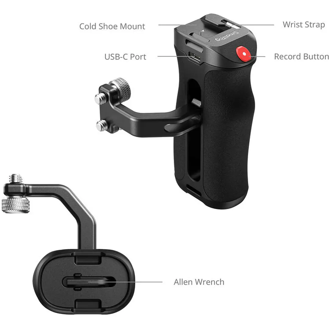 Empuñadura lateral SmallRig con disparador REC  5