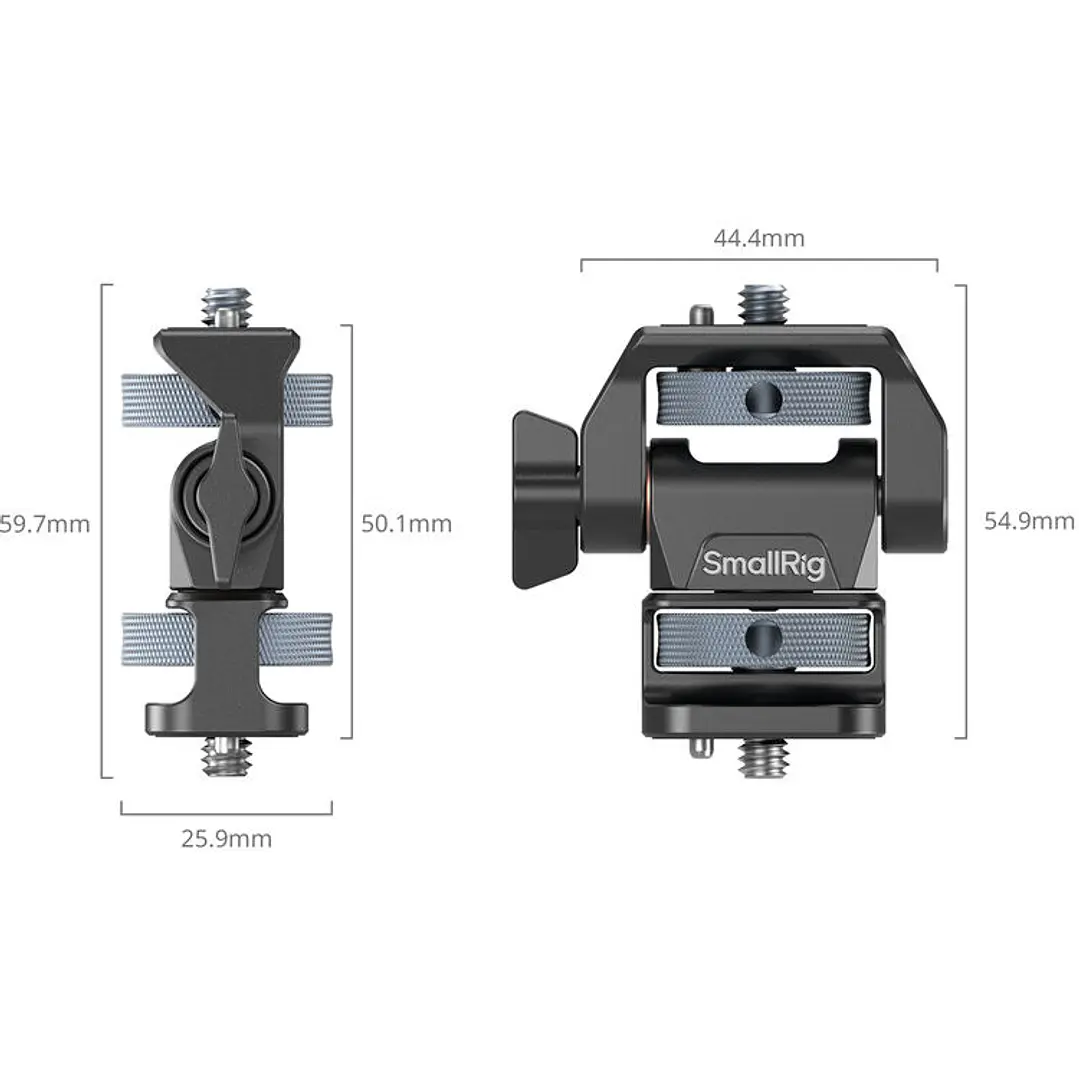 Soporte para monitor ajustable con giro e inclinación SmallRig con tornillos de 1/4