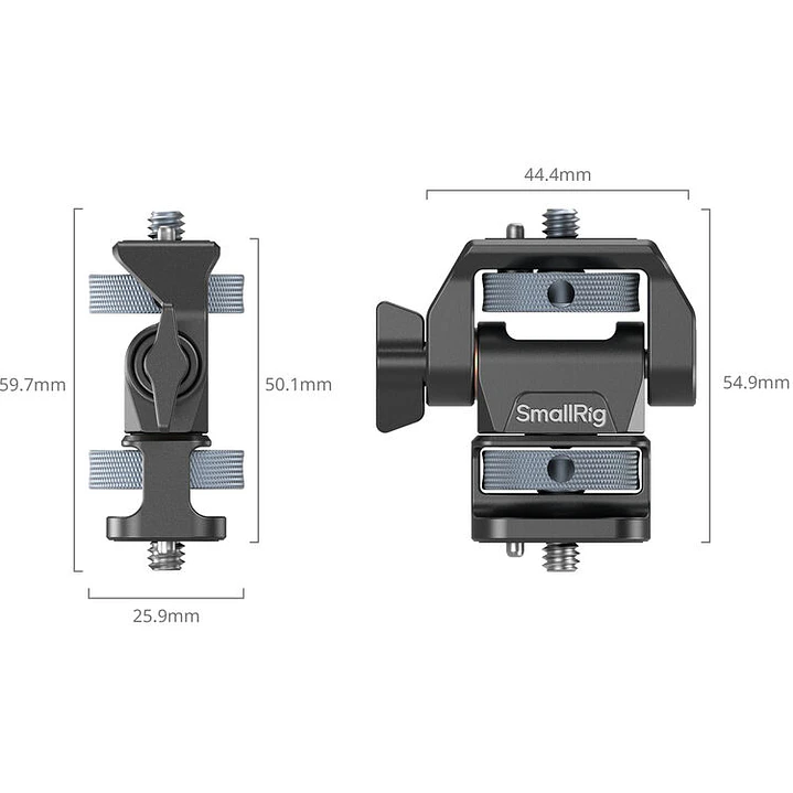 Soporte para monitor ajustable con giro e inclinación SmallRig con tornillos de 1/4