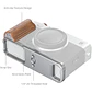 L-Bracket SmallRig con mango de madera para FUJIFILM X-E5 (Rosewood) - Miniatura 4