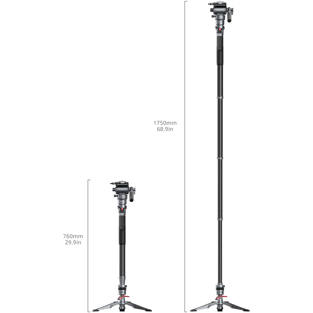Monopié SmallRig de fibra de carbono Pro 3