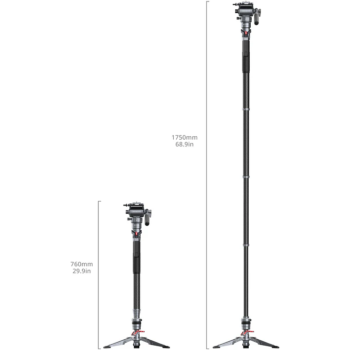 Monopié SmallRig de fibra de carbono Pro 3