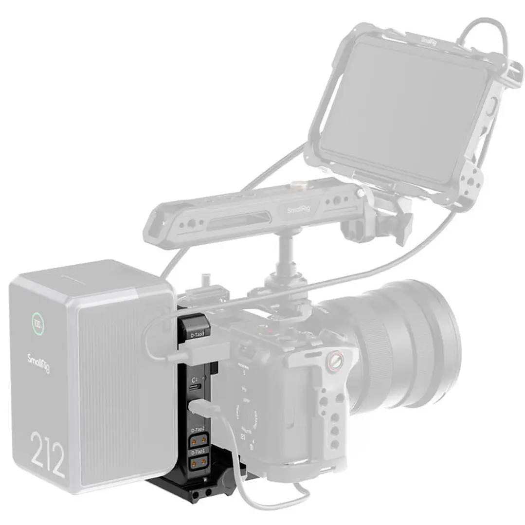 Sistema de interfaz de batería V-Mount y placa ajustable tipo Arca SmallRig Pro 6