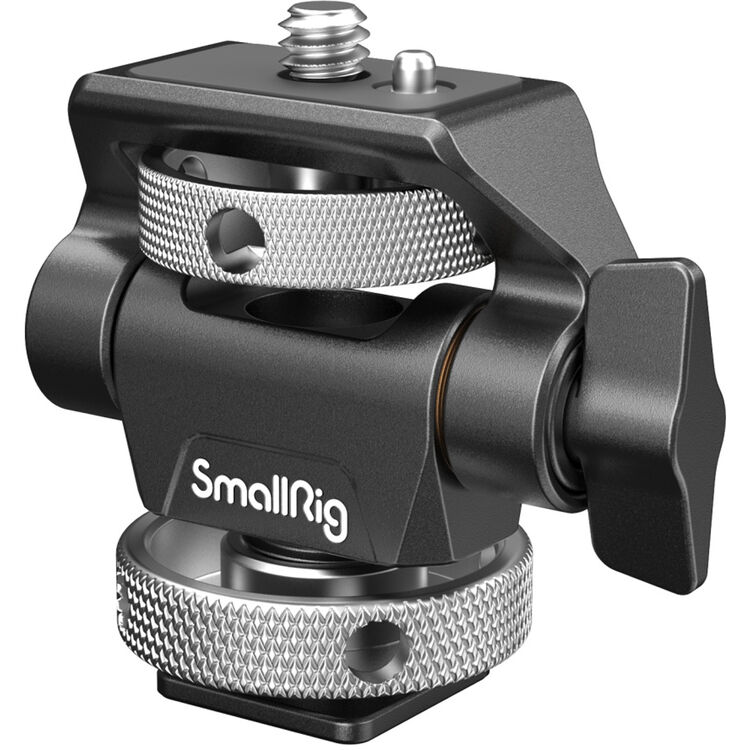 Soporte para monitor ajustable con giro e inclinación SmallRig con zapata fría