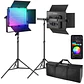 Kit de paneles de luz LED RGB Neewer PL60C  - Miniatura 1