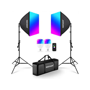 Kit Softbox LED RGB 24W Neewer NK800