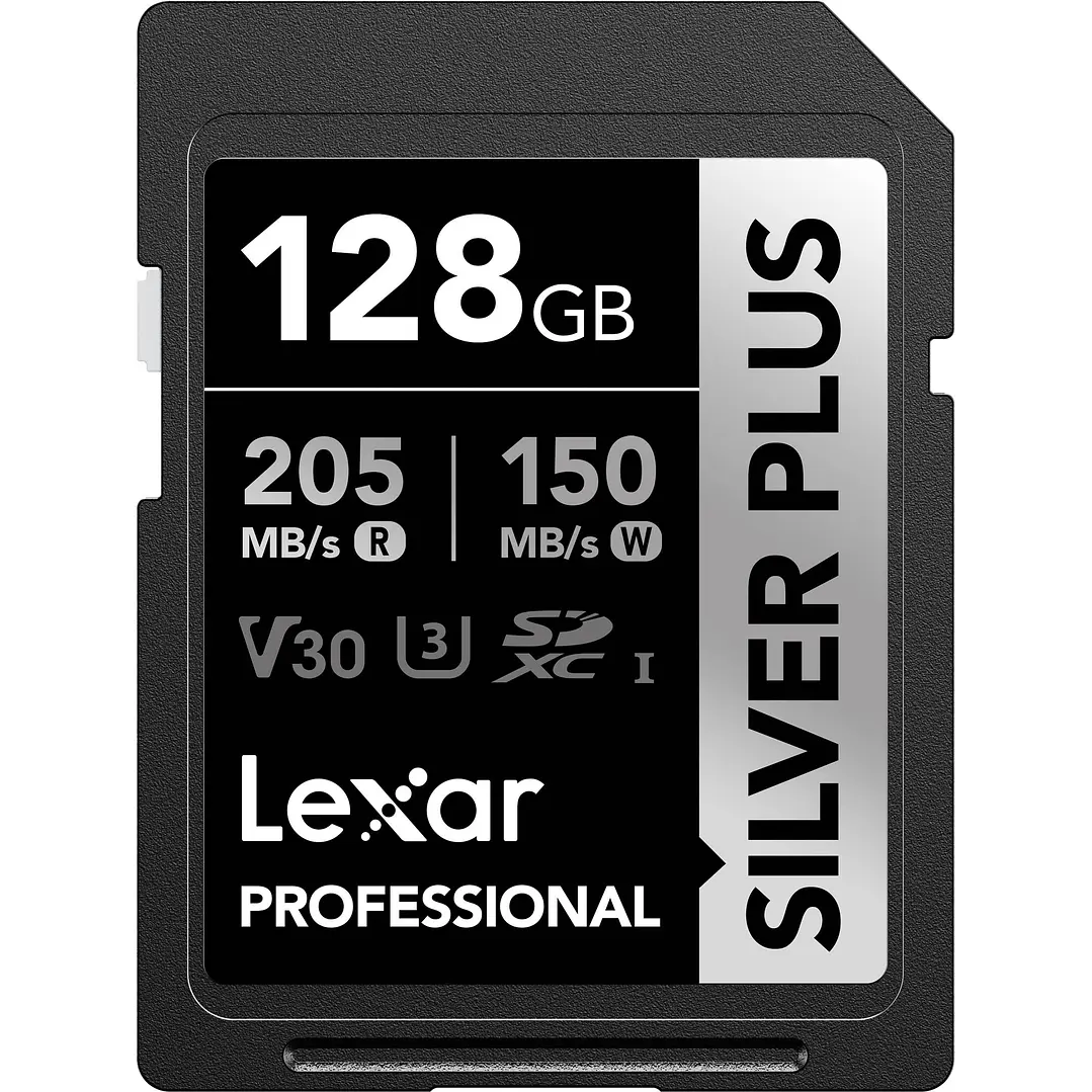 Tarjeta de Memoria SD Lexar 128GB Silver Plus UHS-I SDXC 1
