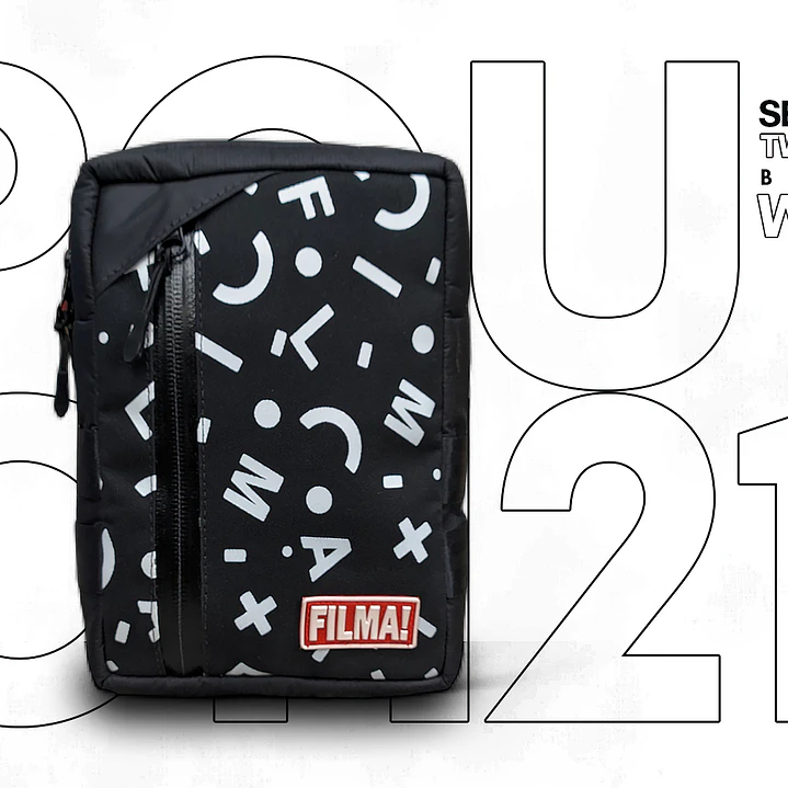 Bolso Filma Mini Pouch 21 - White on Black 1