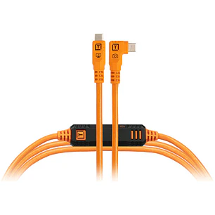 Cable Tether Tools Pro Optima USB-C a USB-C 4.6mts - Angulado