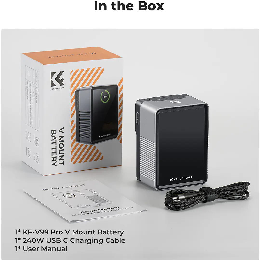 Batería V-Mount K&F Concept KF-V99 Pro (99Wh) 3