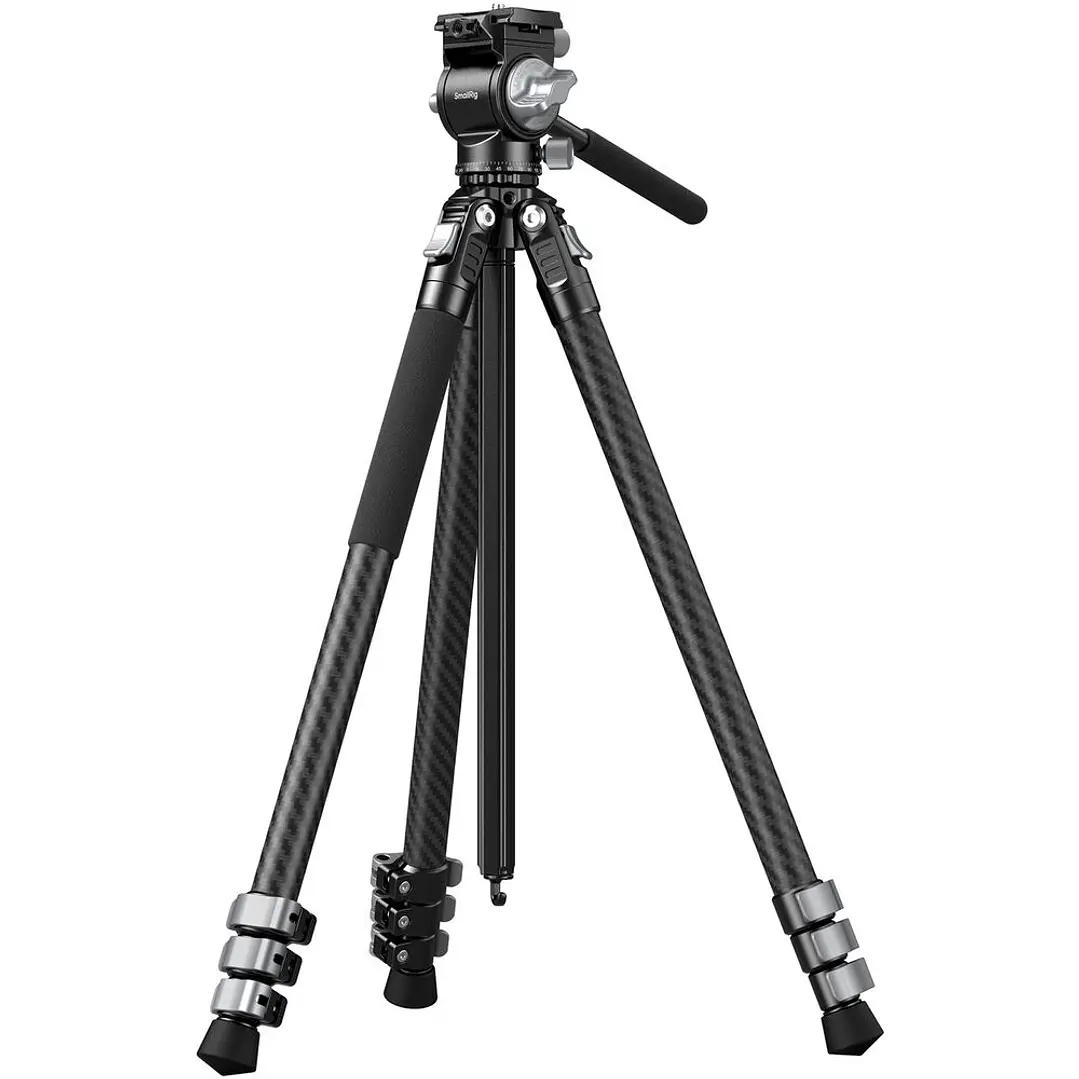 Trípode Portátil de Fibra de Carbono SmallRig CT-22 con Cabezal de Video 1