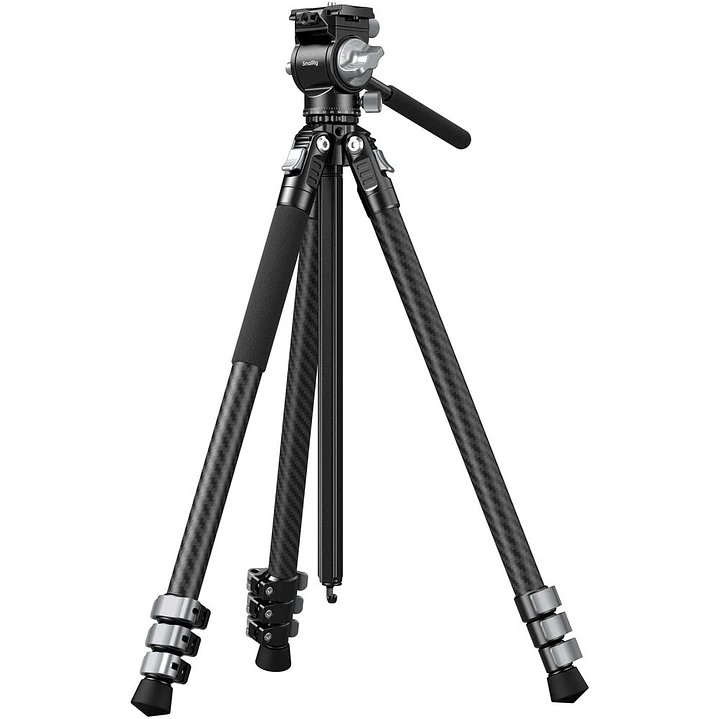 Trípode Portátil de Fibra de Carbono SmallRig CT-22 con Cabezal de Video 1