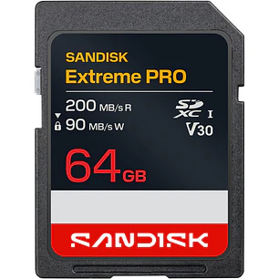 Tarjeta de Memoria SD SANDISK 64GB Extreme PRO UHS-I