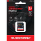 Tarjeta de Memoria SD SANDISK 64GB Extreme PRO UHS-I - Miniatura 2