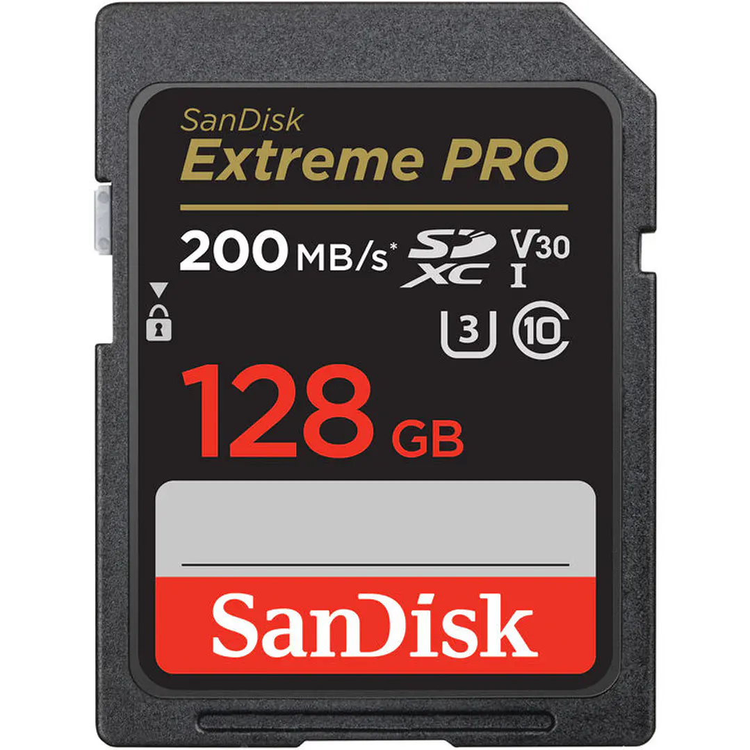 Tarjeta de Memoria SD SANDISK 128GB Extreme PRO UHS-I 1