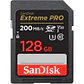 Tarjeta de Memoria SD SANDISK 128GB Extreme PRO UHS-I - Miniatura 1