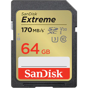 Tarjeta de Memoria SD SANDISK 64GB Extreme UHS-I