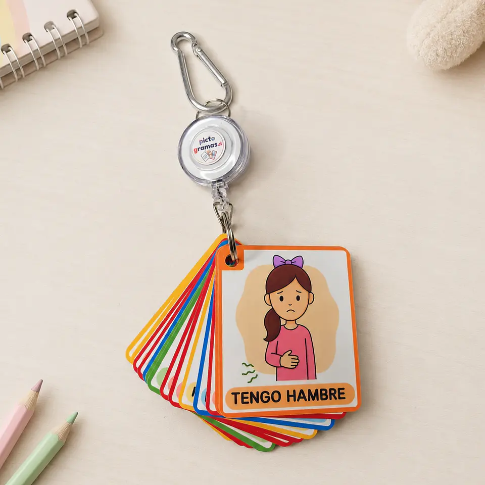 Llavero Apoyo Comunicativo: Emociones Necesidades Pictograma 7