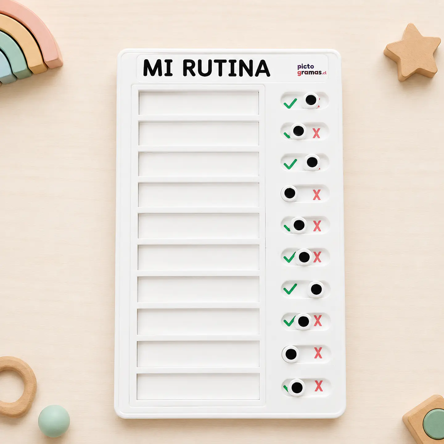 Tablero Visual de Rutinas con Ventanas de Verificación 9