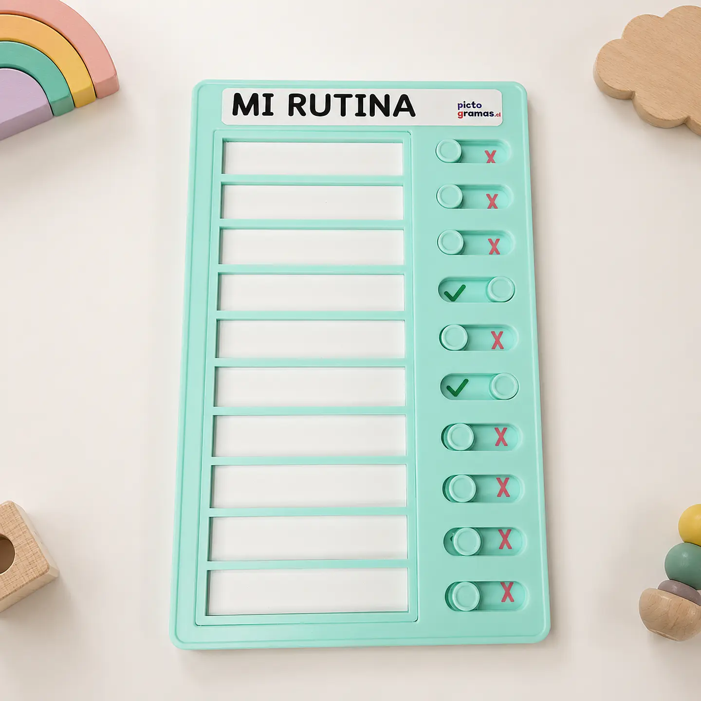 Tablero Visual de Rutinas con Ventanas de Verificación 8