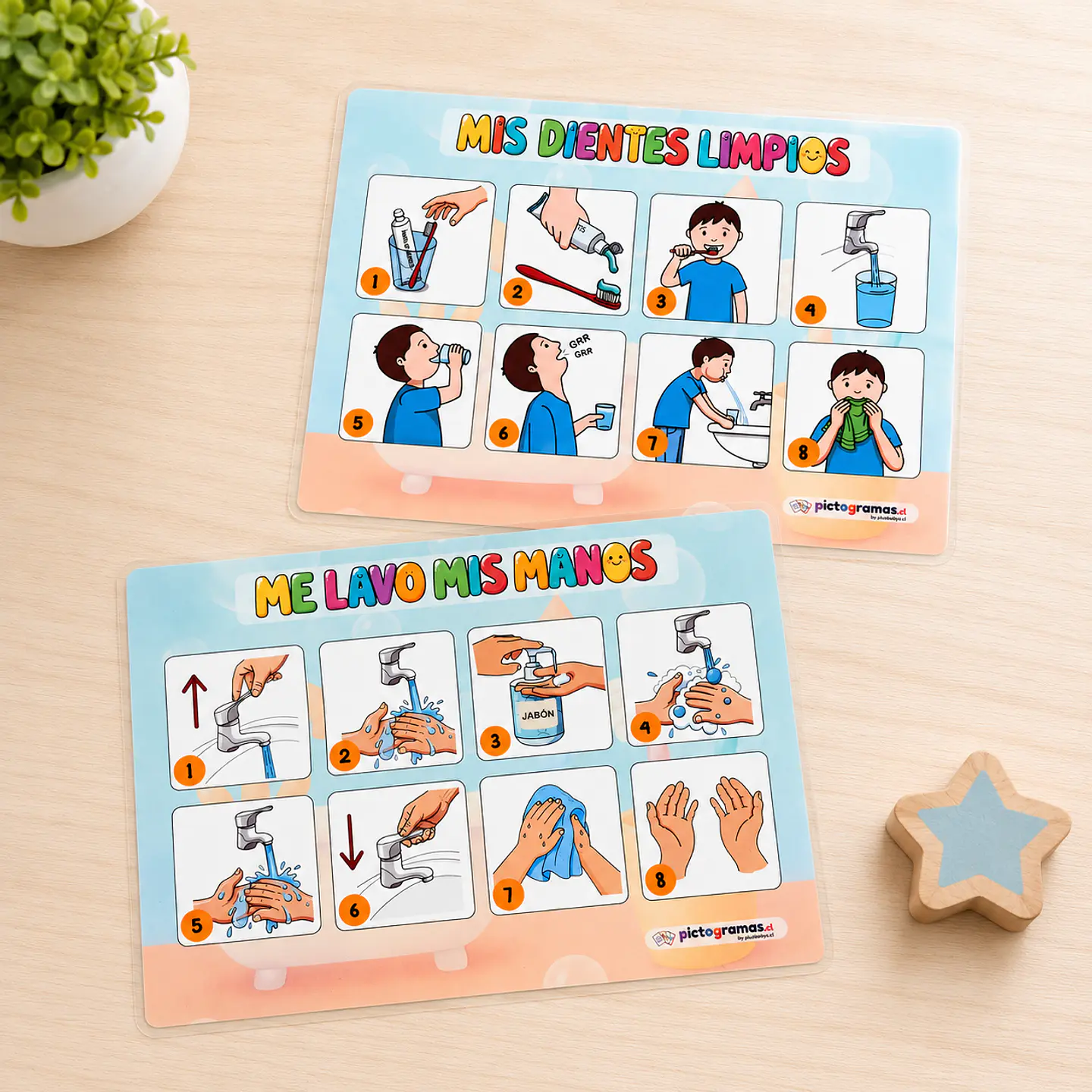 Set de Pictogramas - Rutinas del Baño 🚿🪥🧼 - Listos para usar 4