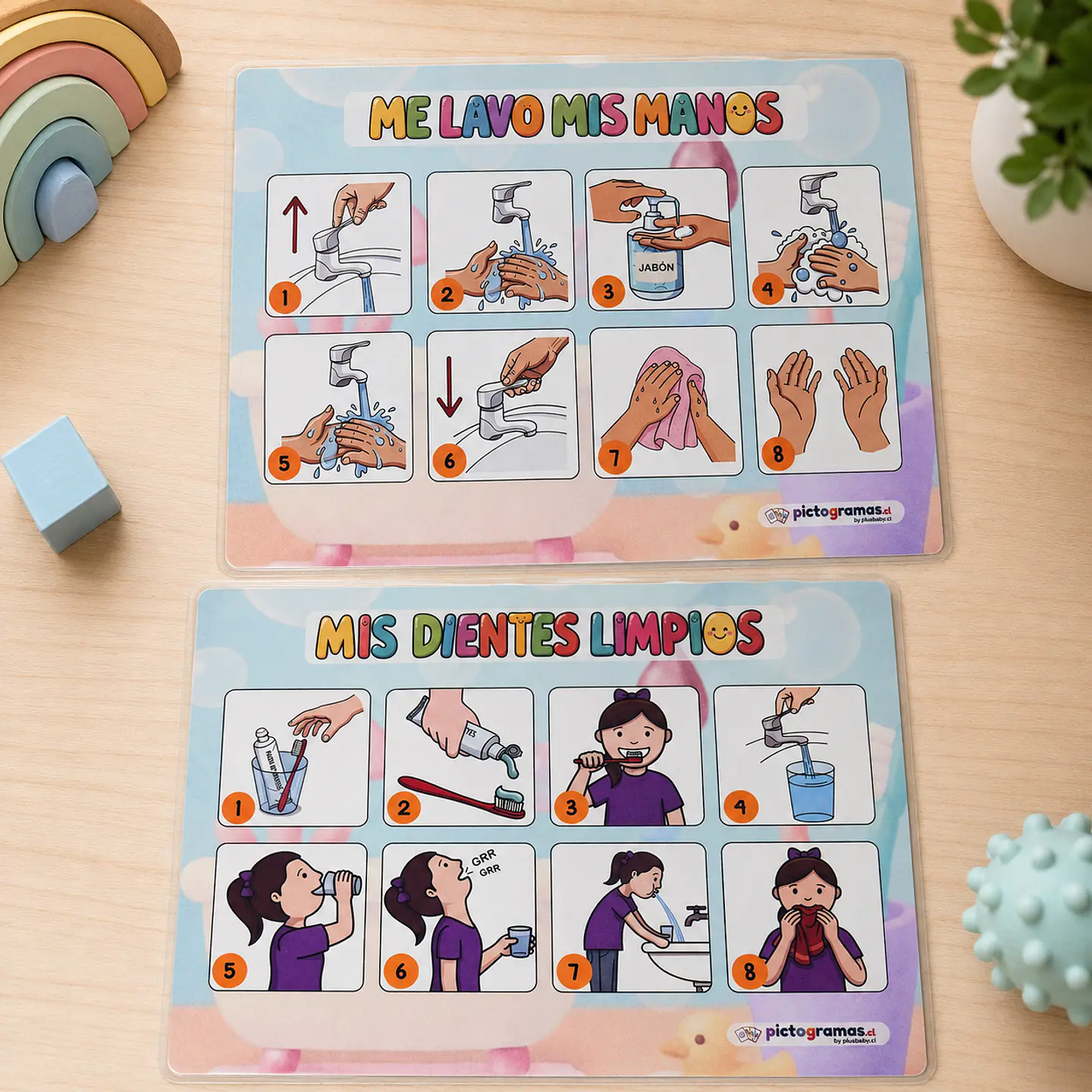 Set de Pictogramas - Rutinas del Baño 🚿🪥🧼 - Listos para usar 8