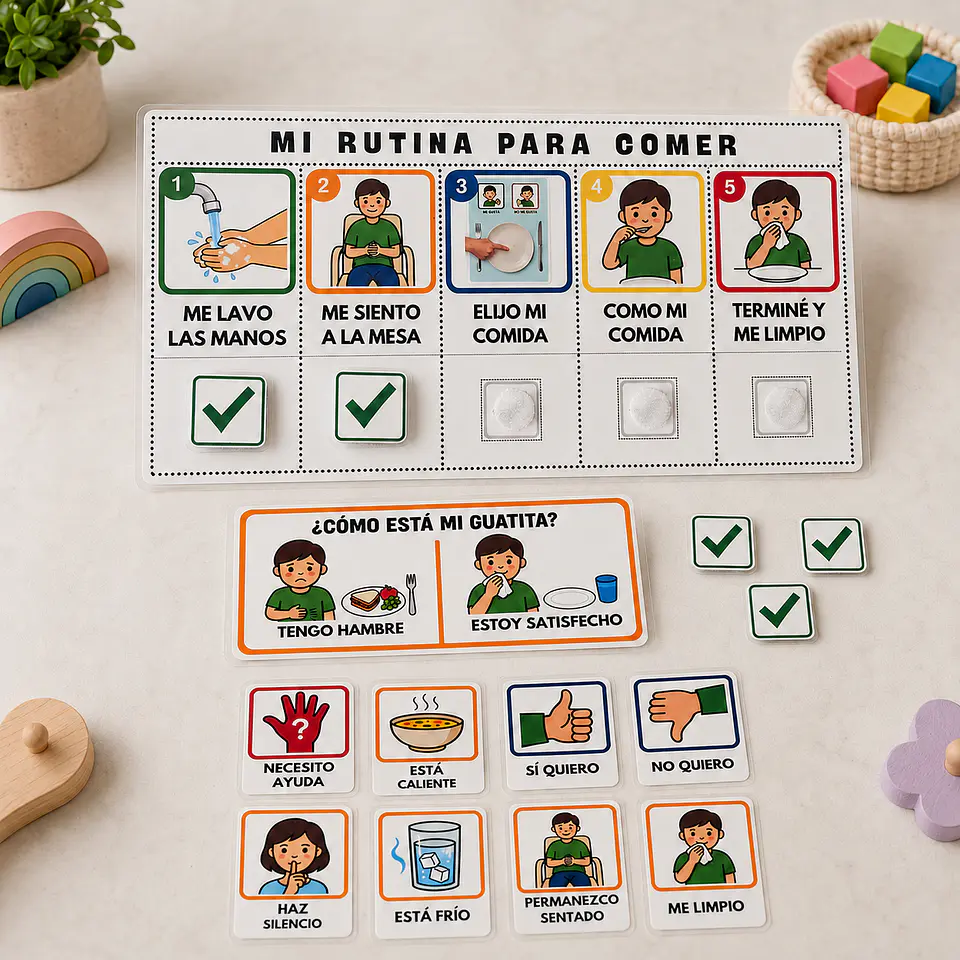 Elijo Mi Comida - Kit Visual de Alimentación 4