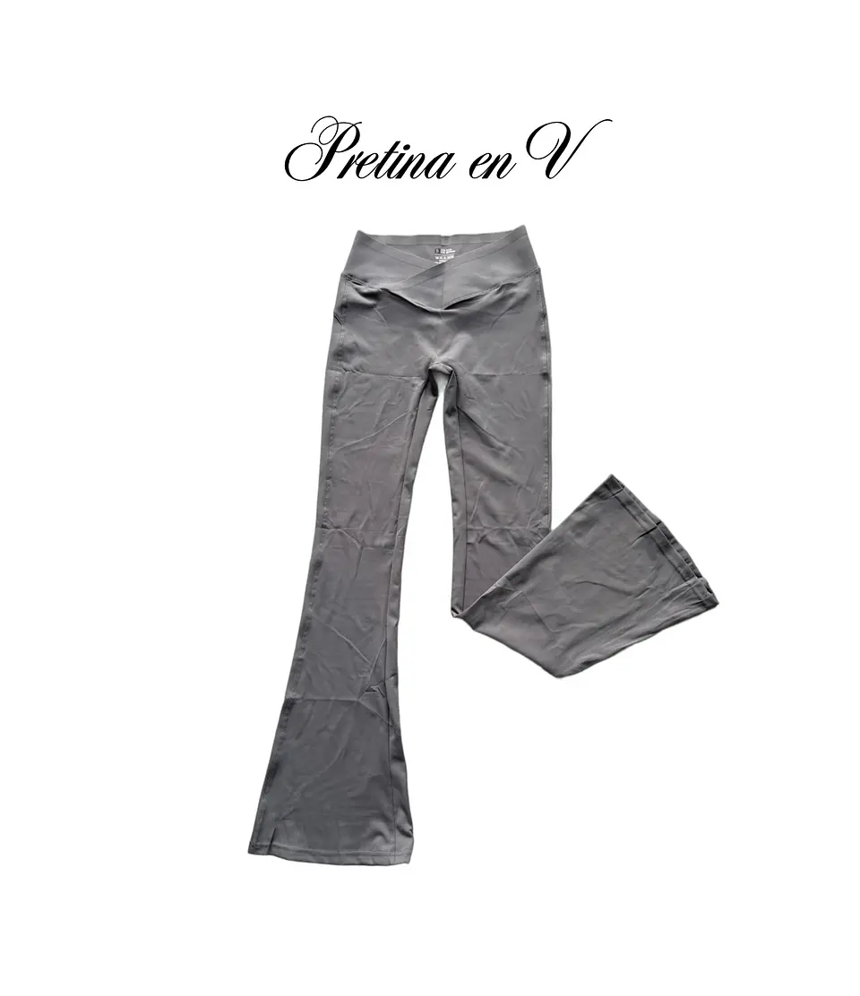 Calza Flare pretina V (sin push up) con realce  2