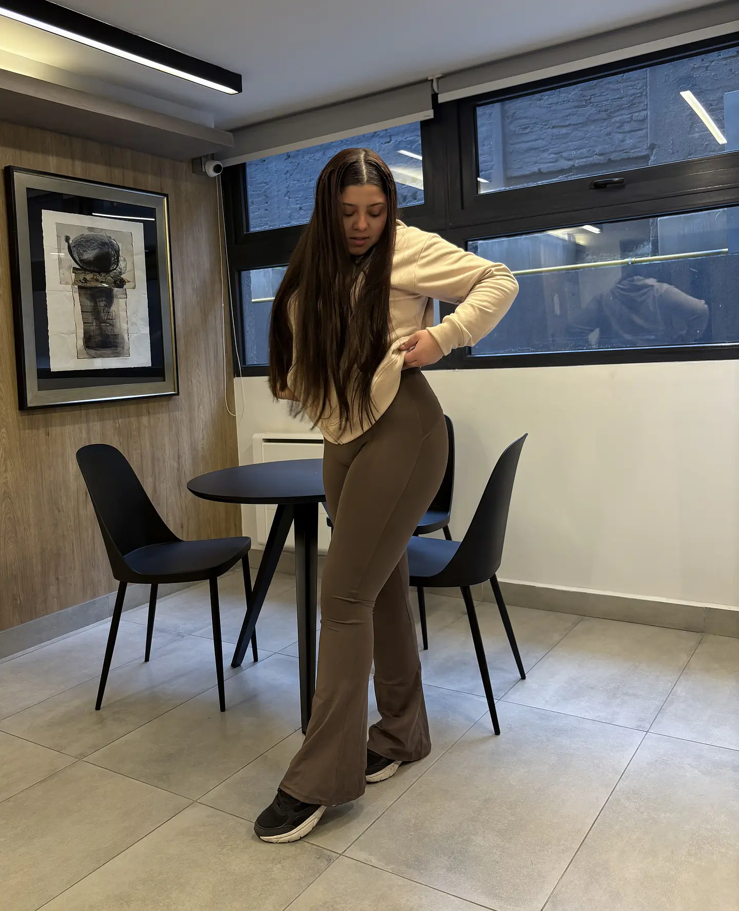Calza Flare pretina V (sin push up) con realce  8