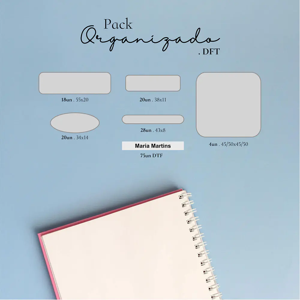 Pack Organizado DTF UV