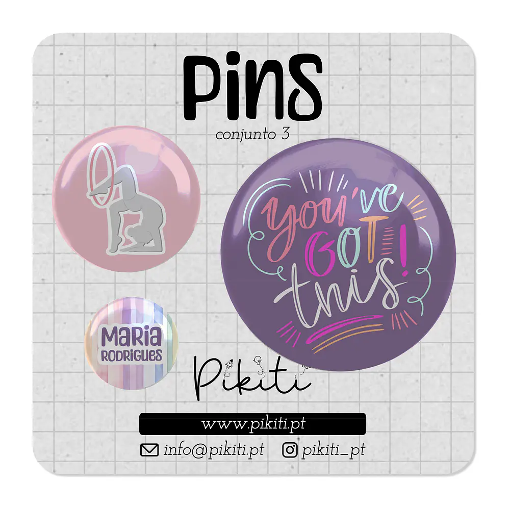 Pack 3 pins