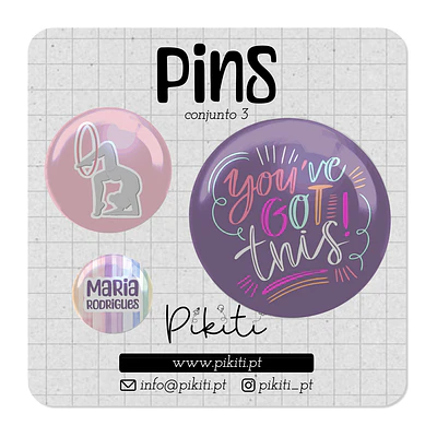 Pack 3 pins