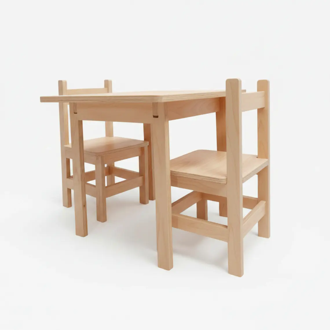 Conjunto Mesa + 2 Sillas Infantiles Montessori 3