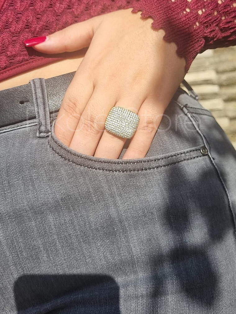 Anel Elegância Cravejada 2