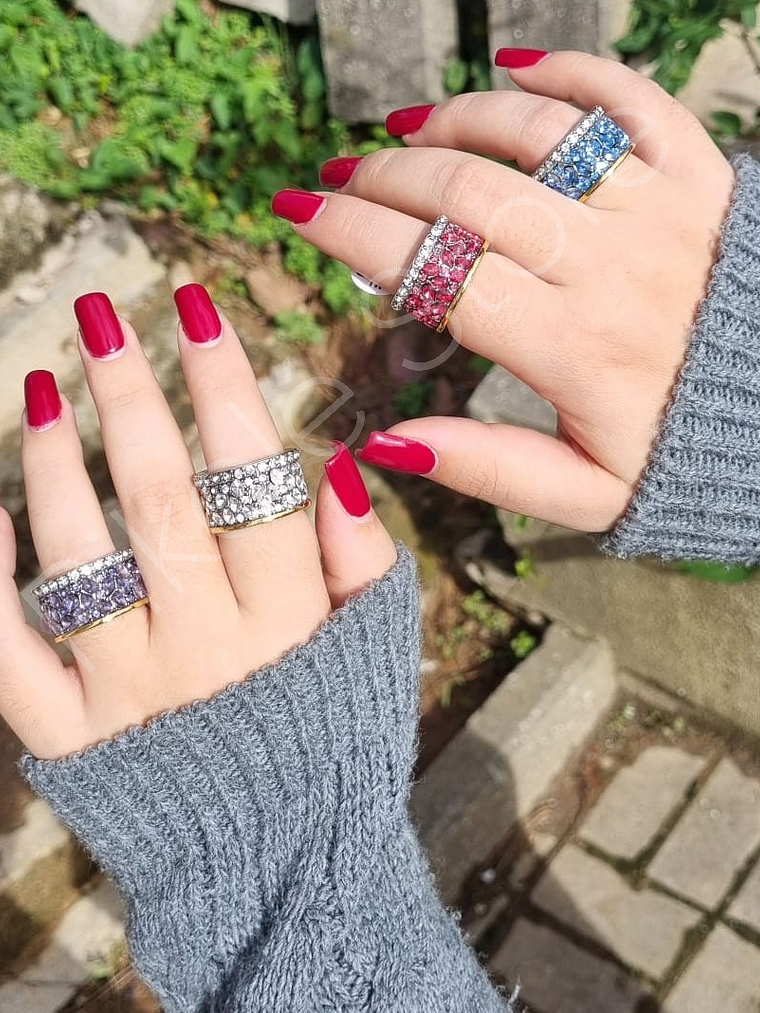 Anel Elegância Cristal 5