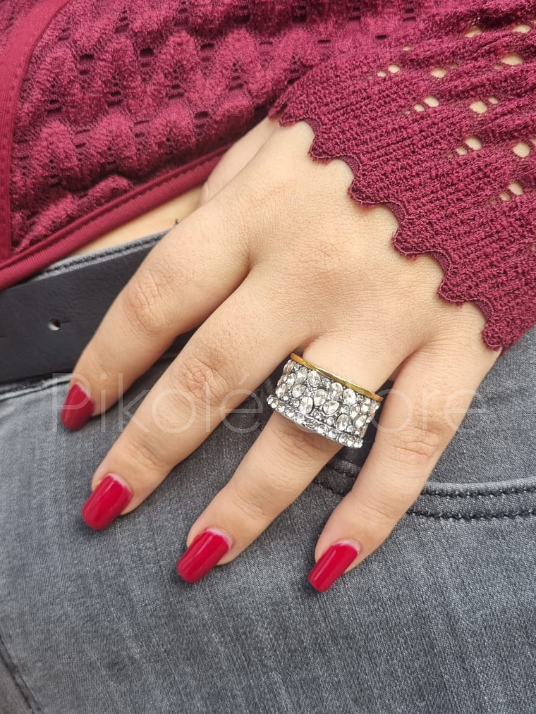 Anel Elegância Cristal 3