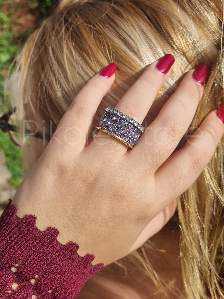 Anel Elegância Cristal 4